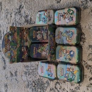 Pokemon Collectible Tin Full Set First Partners Display Deck Box Charmander